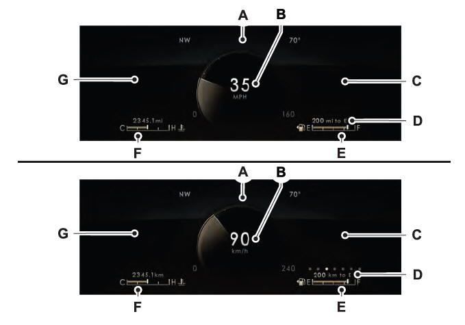 Lincoln Corsair. Gauges - Vehicles With: 12.3 Inch Instrument Cluster Display Screen