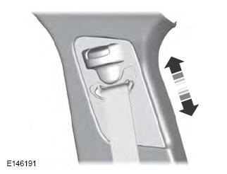Lincoln Corsair. Seatbelt Height Adjustment. Seatbelt Warning Lamp and Indicator Chime